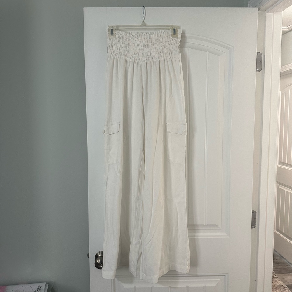 Linen Cargo Pants
